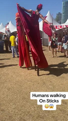 Humans walking on sticks😳😱#unbelievable #beautiful #music #cultural #Fun 