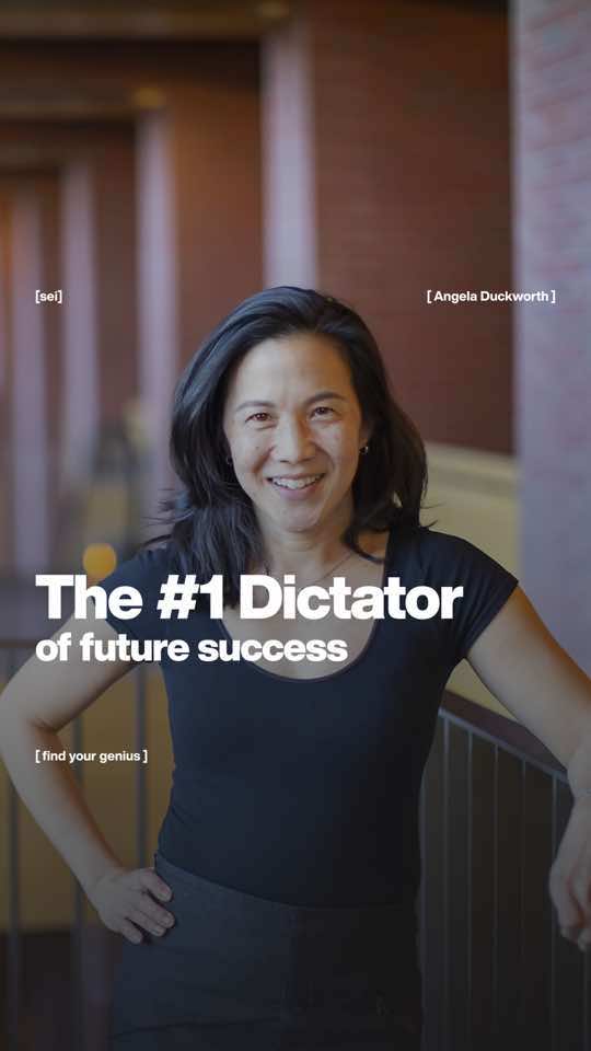 Angela Duckworth's groundbreaking research on grit reveals that perseverance and passion are the most significant predictors of future success.  Grit is not just about talent; it's about having a long-term goal and relentlessly pursuing it despite the challenges.  Embrace the power of grit by setting a clear vision for your future, staying committed, and pushing through obstacles.  #angeladuckworth #sei #grit #findyourgenius 