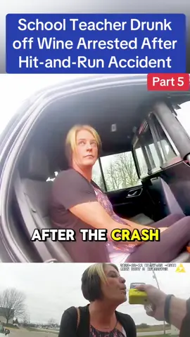 School Teacher Drunk off Wine Arrested After Hit-and-Run Accident #cops #police #viral #usa 