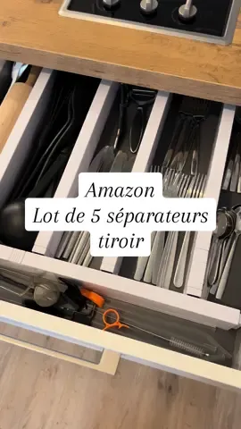 Lot de 5 séparateurs pour tiroirs ✨lien dans ma bio✨ #amazon #amazonfinds #organization #kitchengadgets #unboxing 