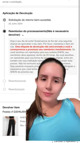 Eu nem sabia que existia isso na shein, adorei kkkkk 🫶🏻😂 #shein #devolução #reembolso #foryou 