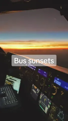 Same sunsets, fresh bus 😜 #airbus #cockpit #pilot #sunset 