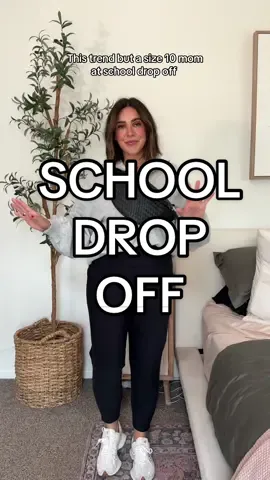 School drop off outfit. #momstyle #momoutfit #schooldropoffoutfit #sahmoutfit #momfashion #size10fashion 