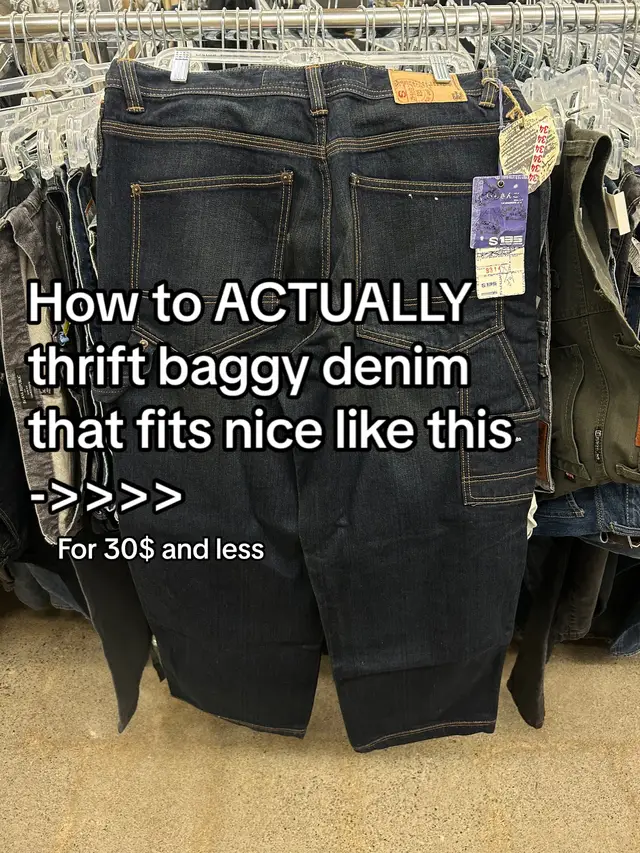 #thrifting #baggyjeans #denim #goodjeans 