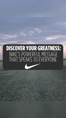 I just love this ad by Nike, don't you? So why is this ad so effective? Here is the deal, most sportswear ads feature celebrity athletes or perfect models, which can be inspiring but also make some people feel excluded. Nike's 