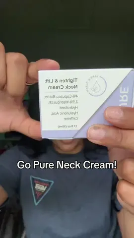 Started using it today! I love how smooth it is, non-scented & light weight! So far, so good! 👏🏽👏🏽 #creatorsearchinsight #skintok #gopureneckcream 