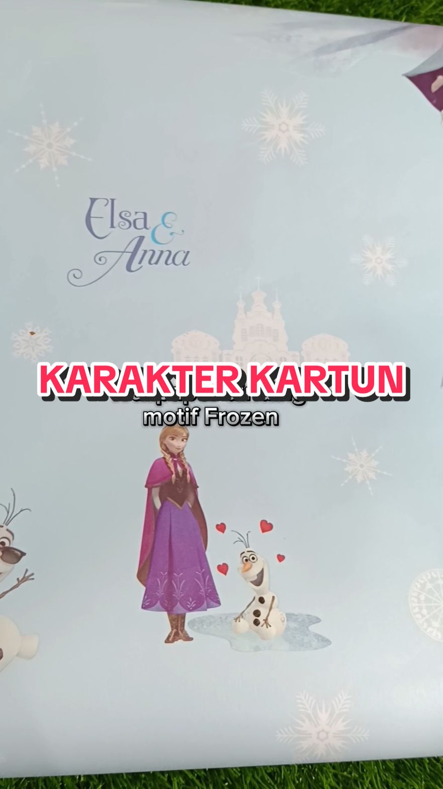 Pilihan motif ada banyak banget nih pasti si kecil suka🥰#wibgajian #wibgajian #wallpaperdinding #wallpaperstiker  #karakterkartunlucu #frozen #CapCut 