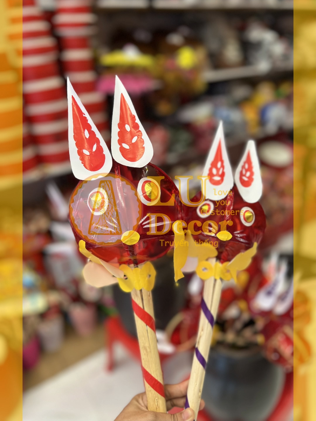 Đèn lồng con thỏ làm từ giấy bóng kính truyền thống l LU Decor#LuDecor#trungthu2024 #trendtiktok #denlongtrungthu #foryou #foryoupage