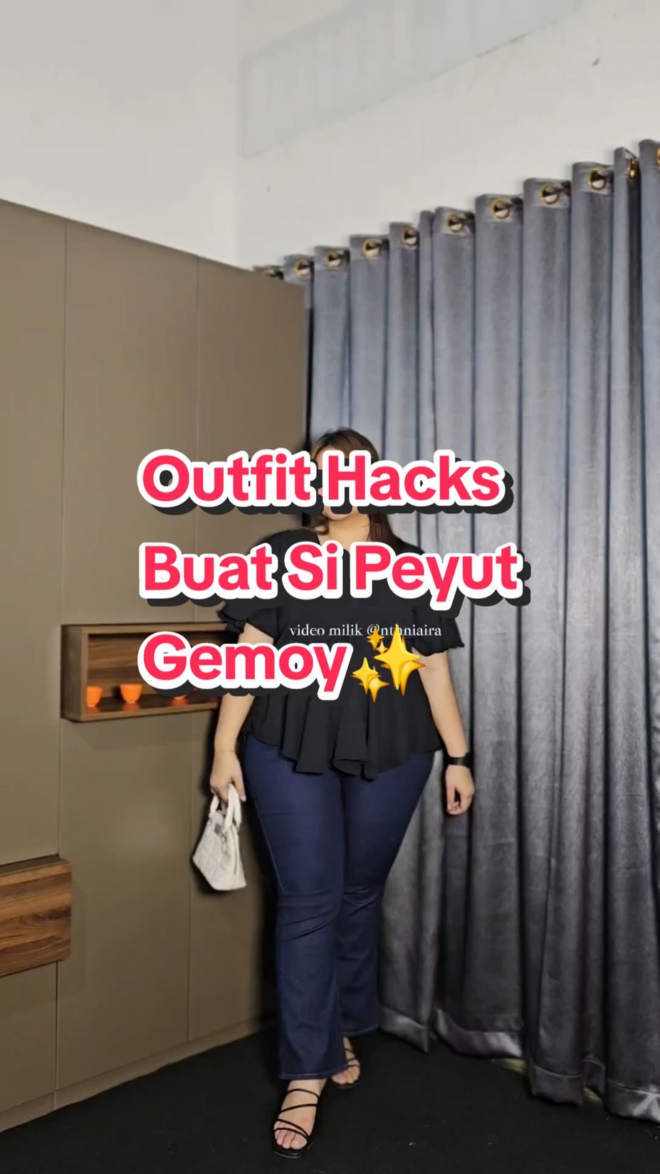 tips milih outfit simple & elegant buat kita kita yg perutnya gemoy nihh😍✨️ blouse big size dan jeans cutbray yg muat sampe BB 105++ ini buat kamu bakal pede seharian💖 #nthniaira #blousebigsize #blousewanita #jeanshighwaist #jeanscutbray #jeansbigsize #jeansjumbo #ootdbigsize 