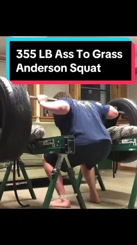 355 LB Ass To Grass Anderson Squat #squat #squats #workout #Fitness #tiktok 
