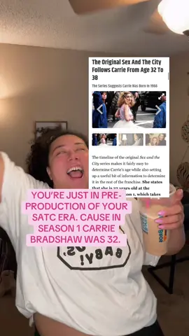 The way I have been thinking about this WAY too much, and I think the universe knew I needed to Exes and O’s by Amy Lea cause it’s about a woman in her 30s finding love. Then I saw this video and was like, “But when exactly in Carrie Bradshaw’s 30s was she?” And it was like THIRTY-TWO! So I was like BABY WE HAVEN’T EVEN STARTED SEASON 1 YET!! It’s okay! Anyways, just remember there’s no need to rush things, and sometimes you haven’t even started your season 1 and are still in pre-production and THAT’S OKAY! LIVE IT UP!💗🥂🍾 #thirtys #singlelife #satc #satctiktok #andthecity #carriebradshaw 