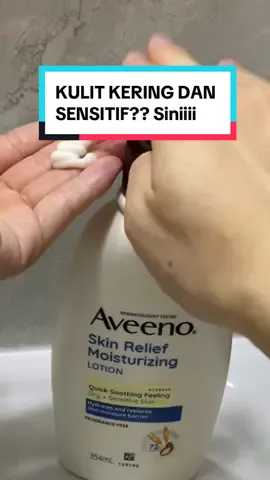 Rekomendasi #bodylotion utk kulit sensitif dan kering, mengandung bahan alami, fragrance free dan udah dermatologist tested✅❤️🫶 #aveeno #skinrelief #powerofoat #aveenoindonesia @aveeno_id 