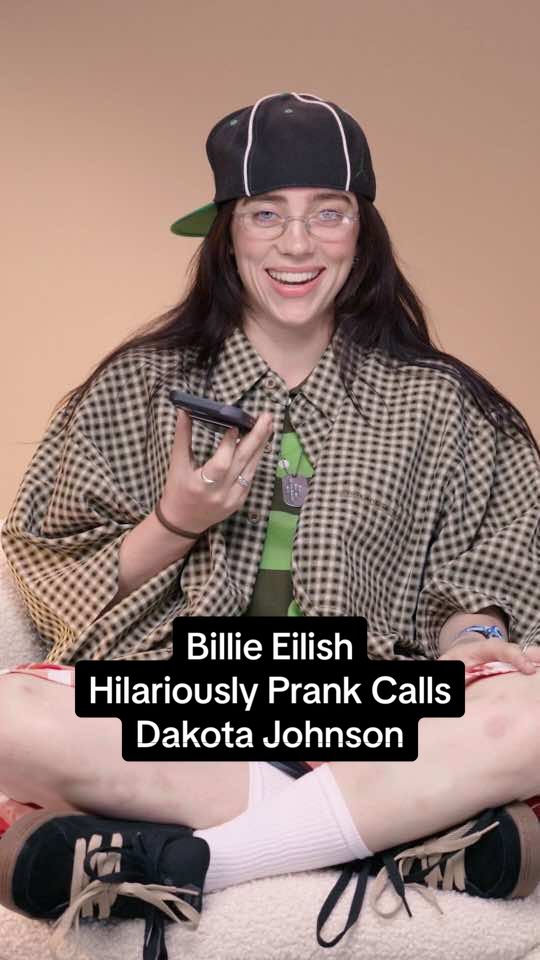 @BILLIE EILISH is the new boss baby in town. #DakotaJohnson #BillieEilish #PhoningItIn