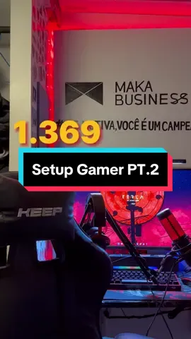 Finalmente montei o meu setup gamer! 🎮✨ Confira o vídeo com os detalhes e preços dos produtos. Estou radiante por compartilhar essa conquista com vocês! 🙌  #setupgamer #Conquista 