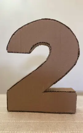Número de papelão para aniversário!!! #facavocemesmo #criatividade #numero #papel #viral #DIY 
