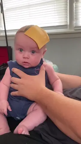 I love the cheese calming effect 😂🥰 #cutebabiesvideo #funnyvideos #babiesoftiktok 