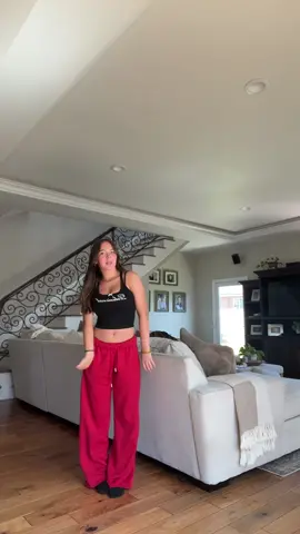 finally invested in red sweats #redsweats #garage #fitcheck #bigpantslittletop #fashiontok 