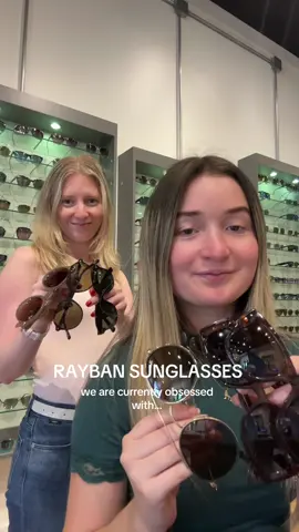 We are obsessed with these RayBan sunglasses! ☀️🕶️ #sunglasses #glasses #rayban #Summer #fashion #fyp #vancouver #yaletown #lenses #trendy 