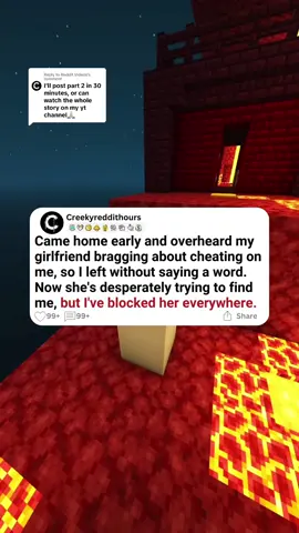 Replying to @Reddit Videos Came home early and overheard my girlfriend bragging about cheating on me, so I left without saying a word. Now she's desperately trying to find me, but I've blocked her everywhere. #reddit #reddit_tiktok #redditreadings #foru #foryoupageofficiall #usa #cheating #Relationship #america 
