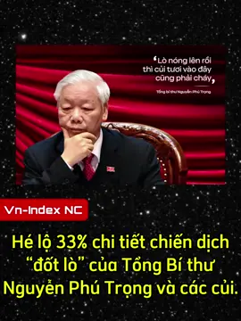 Hé lộ 33% chi tiết chiến dịch “đốt lò” của Tổng Bí thư Nguyễn Phú Trọng và các củi. #vnindexnc #xuhuong #viral #fyp 