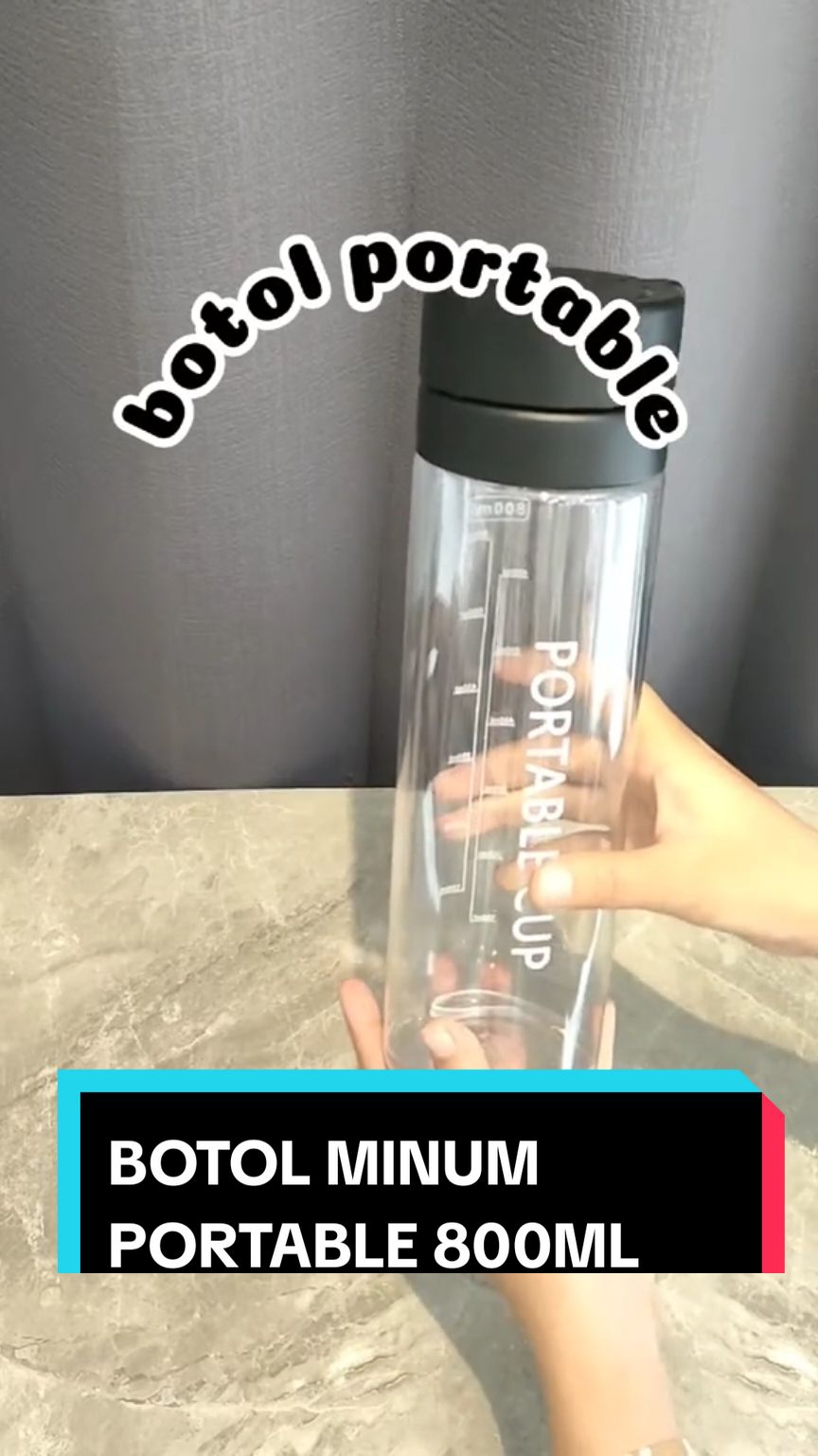 botol portable cup😍 #fyp #botolminumviral #botolminumantipecah #botolminumbening