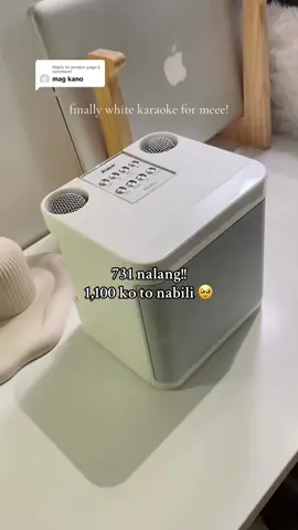 Replying to @jenalyn page 731pesos nalang check out na kayo sobrang mura na 🥹 #karaokespeaker #wirelesskaraokespeaker #wirelessmicrophone #karaokespeakerwithwirelessmicrophone #bluetoothspeaker #bluetoothkaraokespeaker #wirelesskaraoke #videokespeaker #microphone #minikaraoke #minikaraokewithmic 