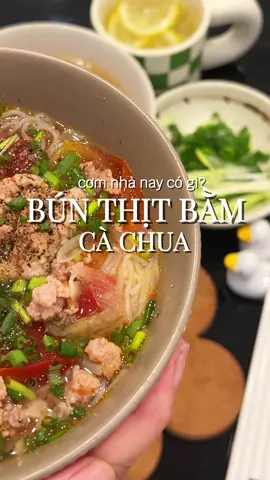 Bún thịt bằm cà chua mãi đỉnh #bunthitbamcachua #buncachua #nauancungtiktok #xuhuong 