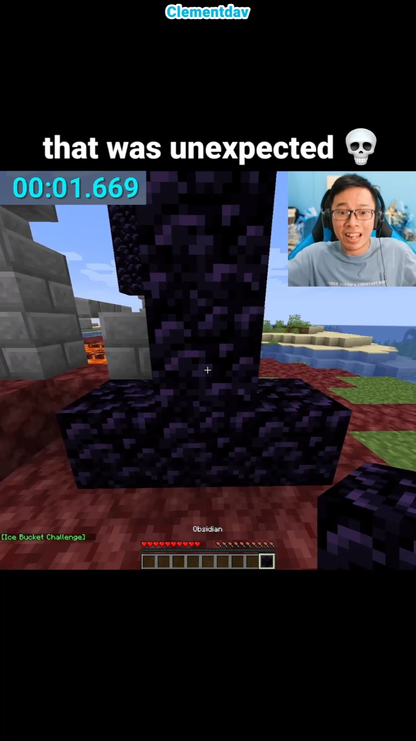 Minecraft Unexpected Moment #Minecraft #minecraftspeedrun #minecraftmemes #minecraftmoment #fyp 