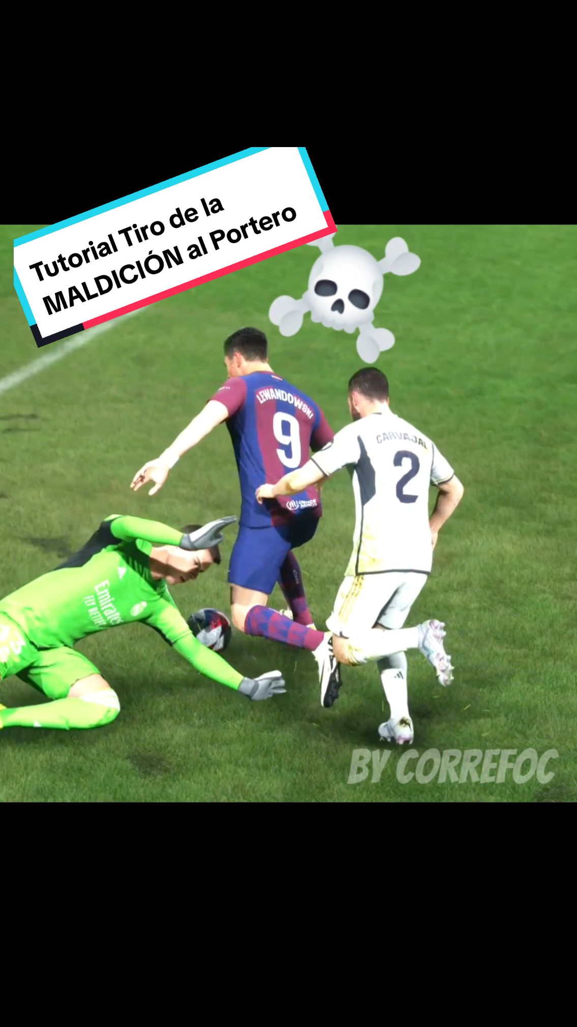 Tutorial Tiro de la MALDICIÓN al Portero en FC24 #fc24 #fifa24 #efootball #fútbol #ps4 #xbox #ps5 #switch #easportsfc #fifamobile #fcmobile #gamingentiktok #deportesentiktok 