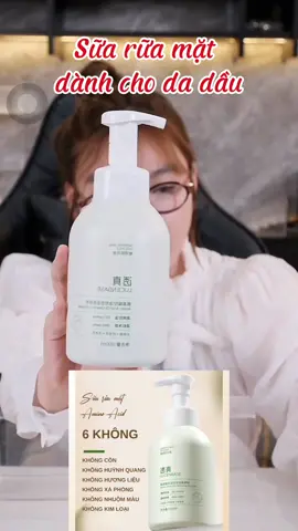 Sữa rữa mặt dành cho da dầu #xuhuongtiktok #viralvideo #riviewmypham #suaruamat #suaruamatdanhchodadau #suaruamataminoacid #suaruamatlucenbase 