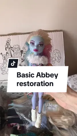 You know a doll is good when she is not complete and still slays! She is gorgeous 😍 @Monster High @mattel #dollcollector #monsterhighdoll #boilwash #monsterhighcontent #monsterhighcollection #monsterhigh #abbeybominable #monsterhighrestoration 