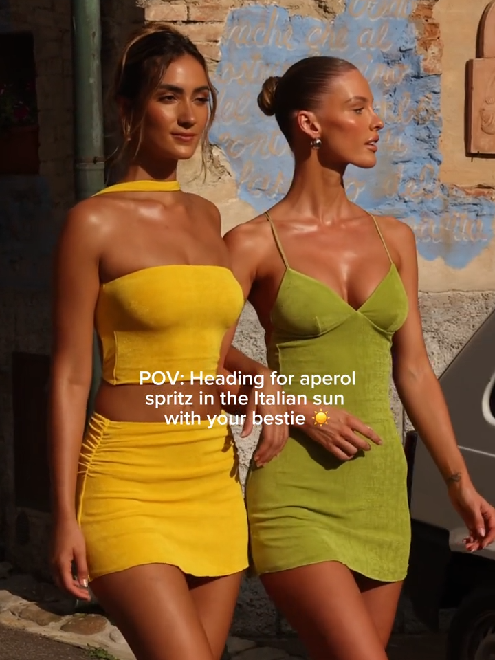Core Summer - A collection for all your summer fits' ☀️ #ohpolly #ohpollydress #bestie  #minidress #summerdress #sunshine #vacation #yellow #green #holidaydress