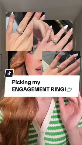 Forgot to mention… 💍👀 come through the ring picking process with me! #fyp 