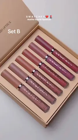 Set B pack of 6 Handiyan lipmatte gloss 😍#beautiesjunction #babelekers #matteglossfinish #hudabeautyeasybake #hudabeauty #iykyk #fyp #greenscreenvideo 