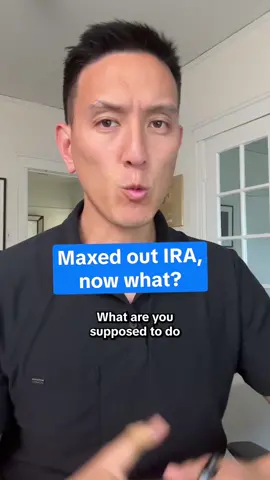 Here are some options after you max out your IRA or Roth IRA 👇 1. 401k Match - Free Money that is from your employer. Some employers offer this perk and for every dollar you contribute, they match it to your 401k, up to a certain limit. If they offer this, make sure to take advantage of it. 2. Taxable brokerage account - you can open up an investing account at a big brokerage like Fidelity, Schwab, etc and invest after-tax dollars into index funds, individual stocks, bonds, etc. Make sure to keep it reasonable and within your risk profile 3. 529 and HSAs. Basically, other accounts that give you tax advantages with certain use cases. Let me know if you have any questions in the comments and I’ll try my best to answer. More information on the long form platform I post on too. Follow for more personal finance videos
