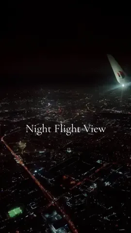 Night flight view🌙 #nightflight #kuchingsarawak #sarawak 