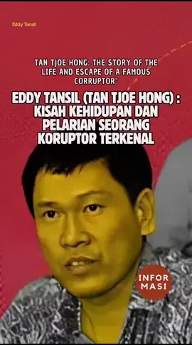 Eddy Tansil: Buronan Korupsi Terlama di Indonesia.  #eddytansil #koruptor #buronan #misteri #orangpalingdicari #napi #narapidana #korupsi #kasus #pelarian #escape #kisah #tahunbaru #mencarijejak #pencucianuang #moneylaundring #wanted #tionghoa #tiongkok #cina #china #coruption #info #information #informative #informasi #untukkamu #untukmu #untukanda #fyp #foryou #foeyoupage #foryourpage #shorts #shortsvideo #shortsfeed #feedshorts #shortsviral #youtubeshorts #adeevamrofficial 