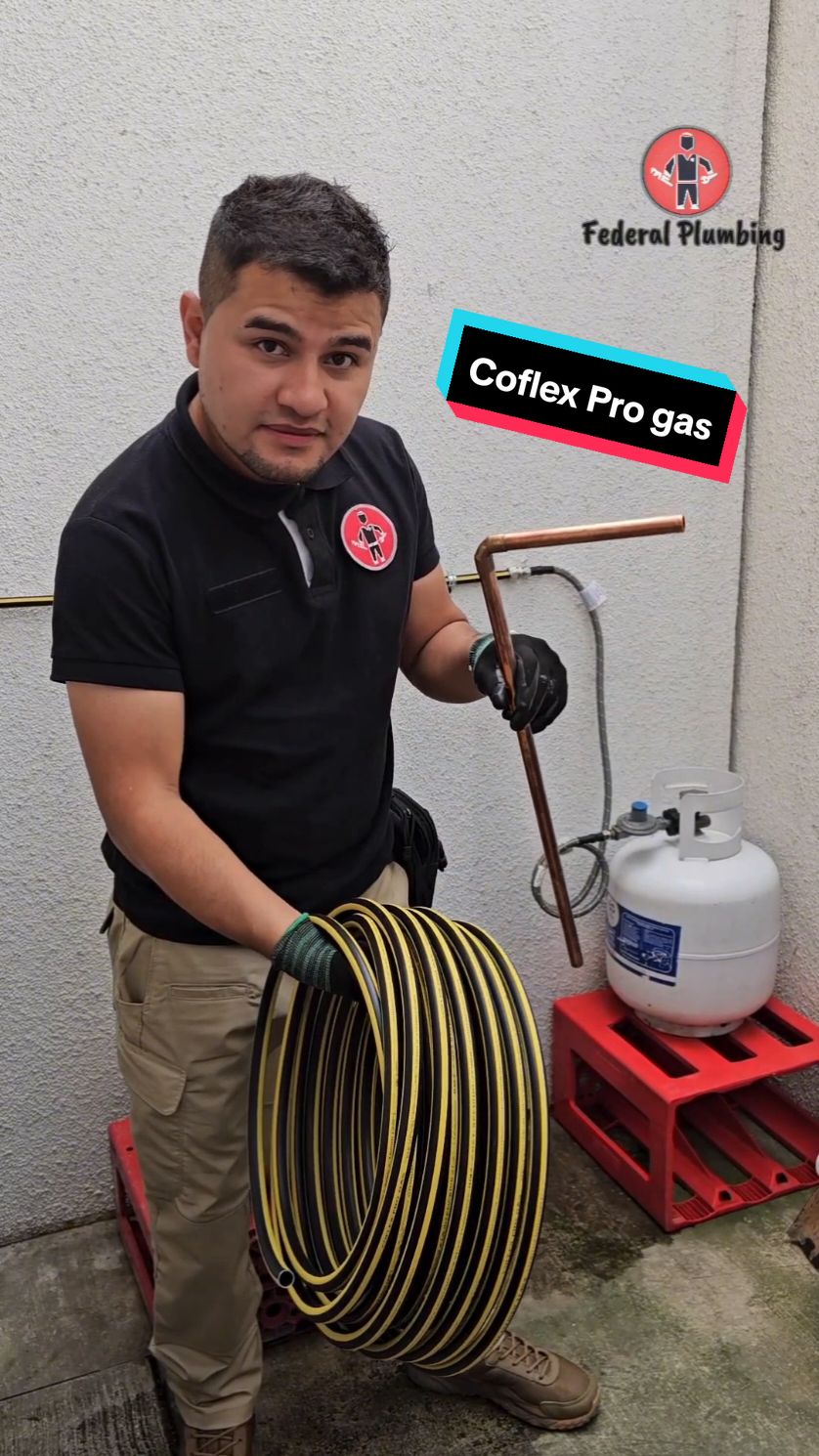 Fácil, Rápido y Seguro con Coflex Pro Gas, Tubería Pe-Al-Pe para instalaciones de Gas lp en baja y alta presión regulada 🔥 #plomeria #federalplumbing #tuberia #coflexprogas #tutorial #gaslp 