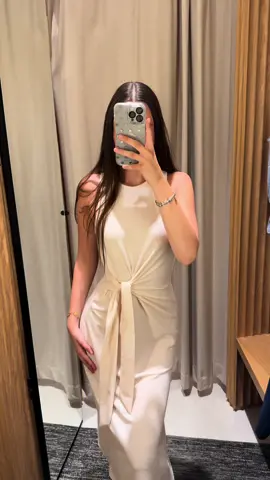 Tight beige dress✨#mango #mangogirl #mangohaul #fashion #viral #fyp 