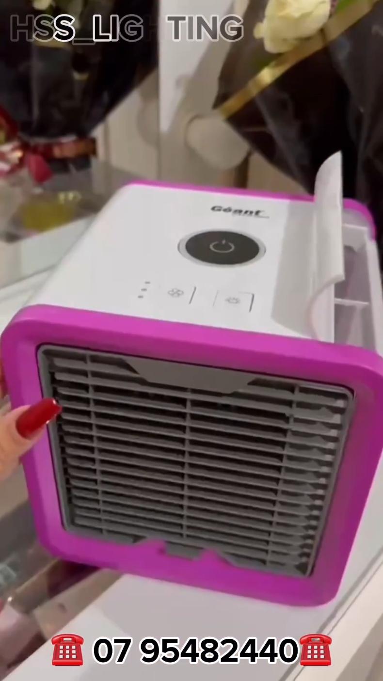 🌬️🧊Mini refroidisseur géant بالماء البارد🌬️🧊 Géant - Air Cooler 12v USB 
 Refroidisseur D'air Portable USB 
 Ventilateur 3 EN 1 Réglable 
 Air Climatiseur 
 Mini Air 
 Refroidisseur 
 Humidificateur 
 Purificateur 
 7 LED Couleurs pour Maison /Bureau /Camping  #algeria #climatiseur #geant #géant #airconditioner #camping #campinghacks #homegadgets #vacation 