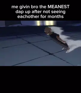 Bro had to reach peak altitude to receive that dap-up #mha #myheroacademia #bakugo #bros #fypage #friendships #friendsreunion #dapup #kirshima #myheroacademia #relatable #real 