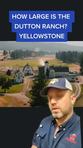 How large is the Yellowstone Dutton Ranch? #yellowstonetv #dutton #duttonranch #largeranch #cattle #cowboy #jamesbigleyranches