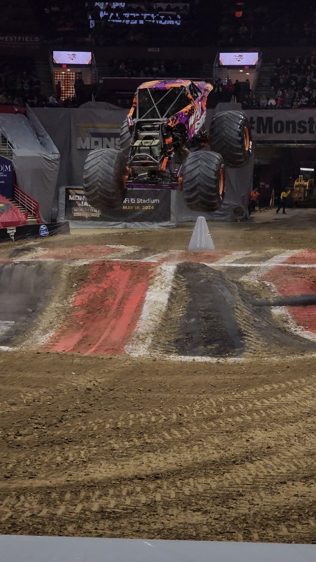 A little Monster Jam racing in Cleveland! #monsterjam #foryou #racing #cleveland #fyp #foryoupage 