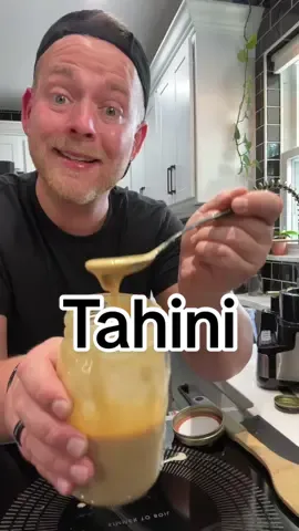 Homemade Tahini is so easy to make 😁 #homemade #tahini #EasyRecipe #sesameseed #butter  Tahini  2 C. Sesame Seeds 4-5 TBS. Oil (Avocado oil or olive oil) 1 tsp. Salt (optional)  In a saucepan over medium-low heat toast sesame seeds until golden about 3-5 minutes.  Add toasted seeds to a food processor and blend for a minute or two, just until they’re crummy and paste like.  Next, add oil and blend until smooth if the mixture is too thick, add a little more oil till it’s a smoother consistency.  Then add salt to taste and blend again, just untill it’s mixed.  Transfer tahini to a jar or an airtight container. Store in the refrigerator for up to a month. (Makes 1 cup) Thini can be used in dips, desserts that call for nut butters, or use it as a spread on a sandwich. 
