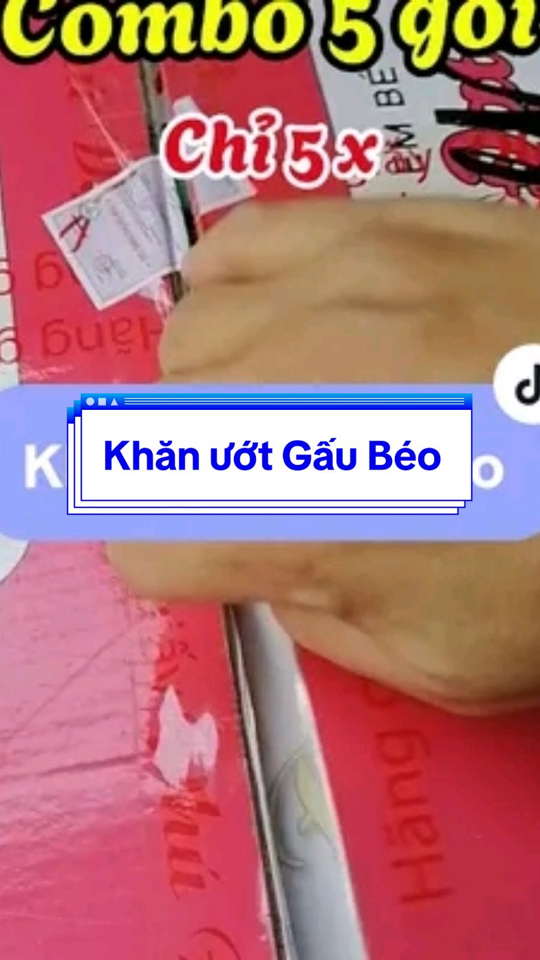 Set  5gói khăn ướt Phú Đạt Gấu Béo chỉ 5x an toàn cho bé #khanuot #khanuotgaubeo #khangiayuot #khanuotchobe #khanuotkhongmui #tiktokxuhuong #giadungtienich #hanggiadungkm 