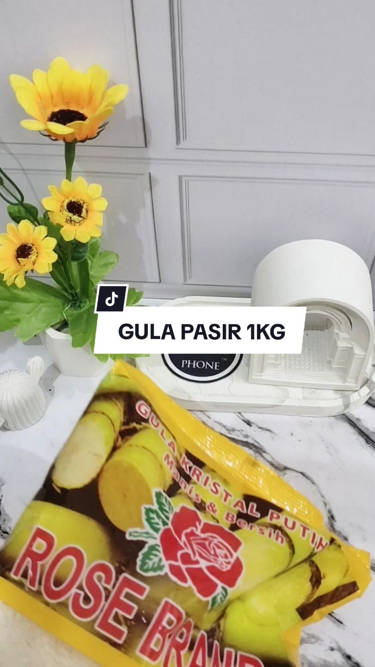 GULA PASIR ROSE BRAND 1 KG #diskon #diskontiktokshop #fyp #fypシ゚viral #gula #gulapasir #gulapasirrosebrand 
