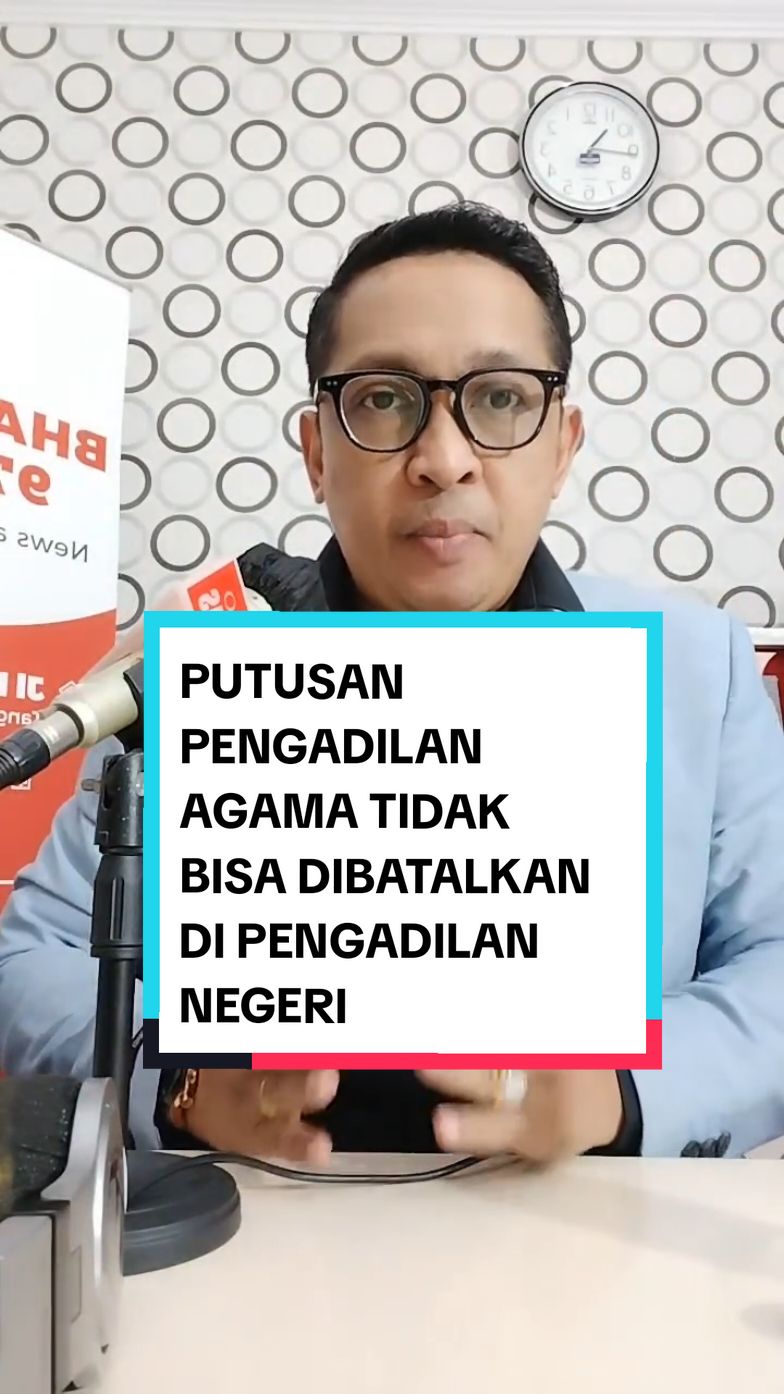 PUTUSAN PENGADILAN AGAMA TIDAK BISA DIBATALKAN DI PENGADILAN NEGERI.  KANTOR HUKUM DR. PARLINDUNGAN, SH. MH. & REKAN #pengacarariau #pengacarapekanbaru #pengacaraparlindungan #advokatparlindungan #pengacara #advokat #konsultasihukum  #LIVEhighlights #TikTokLIVE #LIVE 