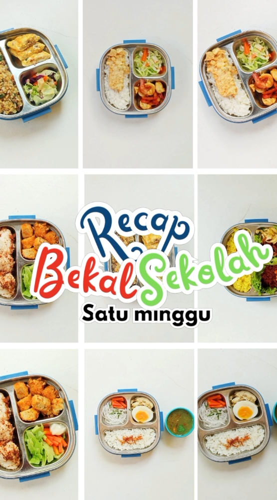 Recap bekal 1 minggu,  edisi Realfood. .  #bentobox #idebekalsekolah #menuanak #bekalsimple #bekalanaksekolah #bekalanaksd #bekalsehat #idebekal #bekalpraktis #menurealfood realfood