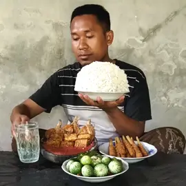 Porsi tukang sawit😄 #mukbang #makan #lalapan #indonesia 