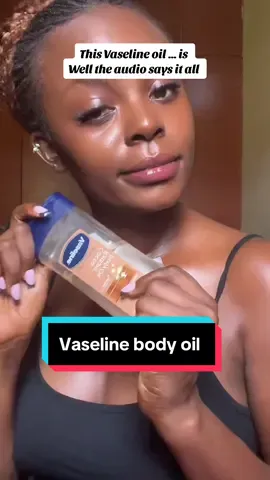 See if you are looking to glow as in always have a wet look without doing too much? Get the @Vaseline Brand body oil and thank me later #vaselinebodyoil #skinbymhirakl_ #bodyoils #wetlook #darkskingirl #glowoil 